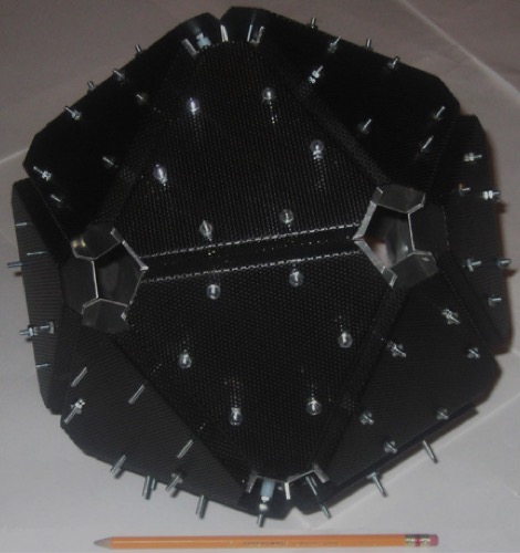 120-driver Icosaspeaker geometric layout